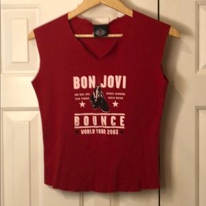 Official Bon Jovi 2003 World Tour concert crop top